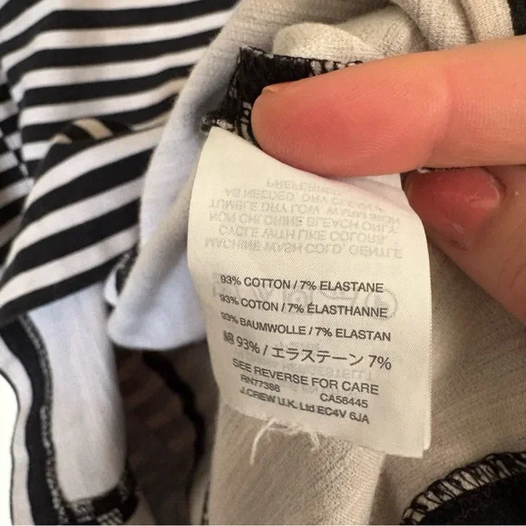 J. Crew Black and White Striped Midi Dress Size Small - Picture 13 of 13